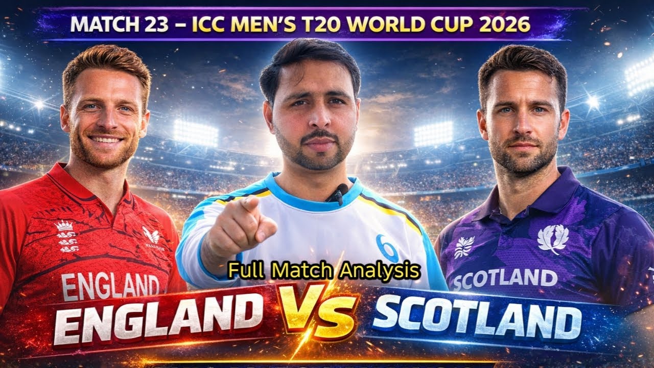 England vs Scotland | Match 23 | Full Match Analysis | ICC Men’s T20 World Cup | Eng vs Sco live