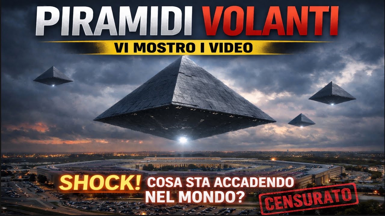 ⚠️❌🚨PIRAMIDI VOLANTI: PERCHÉ NESSUNO NE PARLA? #mistero #2026 #alien