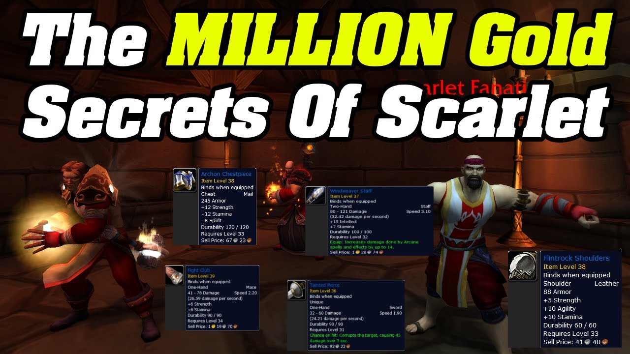Why You Should Farm SCARLET MONASTERY | Shadowlands Goldmaking