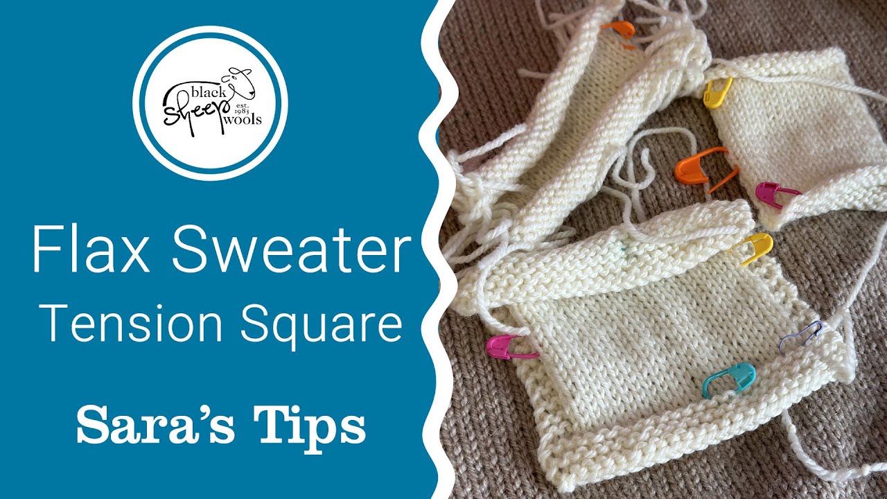 Flax Sweater Make Along - Knitting a tension square