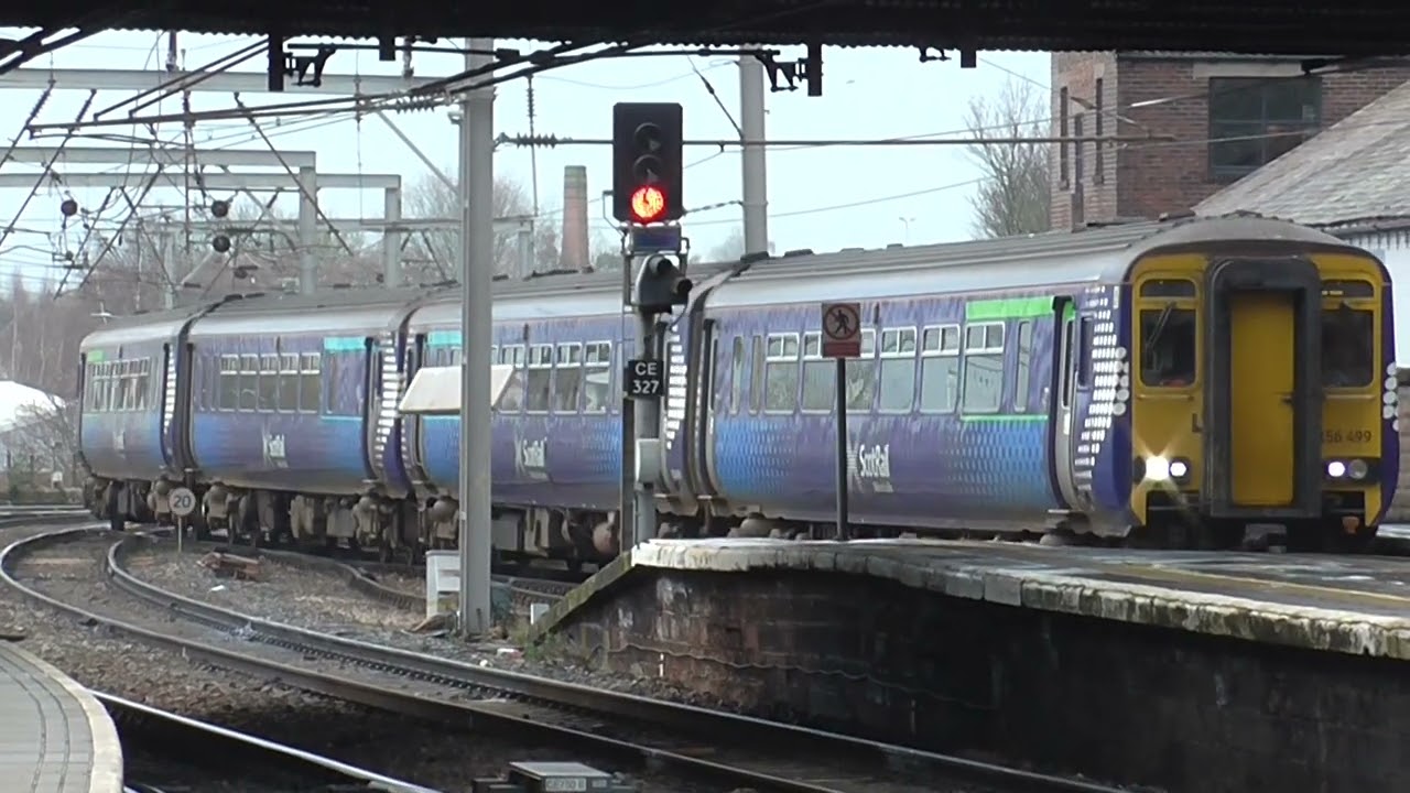 1L79 0753 Scotrail 156435 & 156499 Kilmarnock to Carlisle