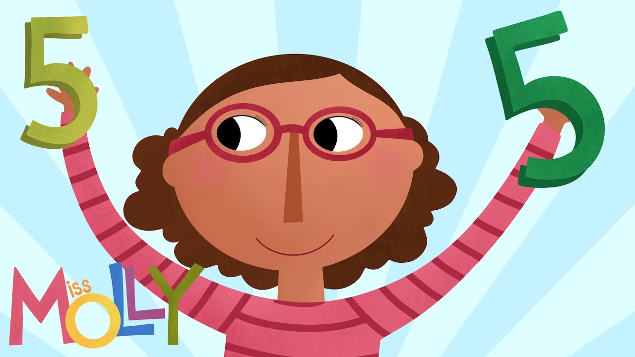 Count by 5 Song | Miss Molly Sing Along Songs