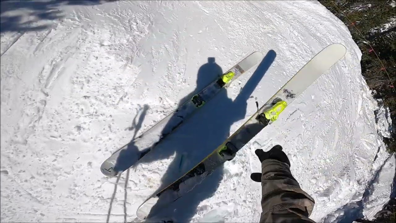 Skiing West Ridge, Moose Glades, & Chute #2 Eldora Mountain Colorado RAW Footage, No Editing