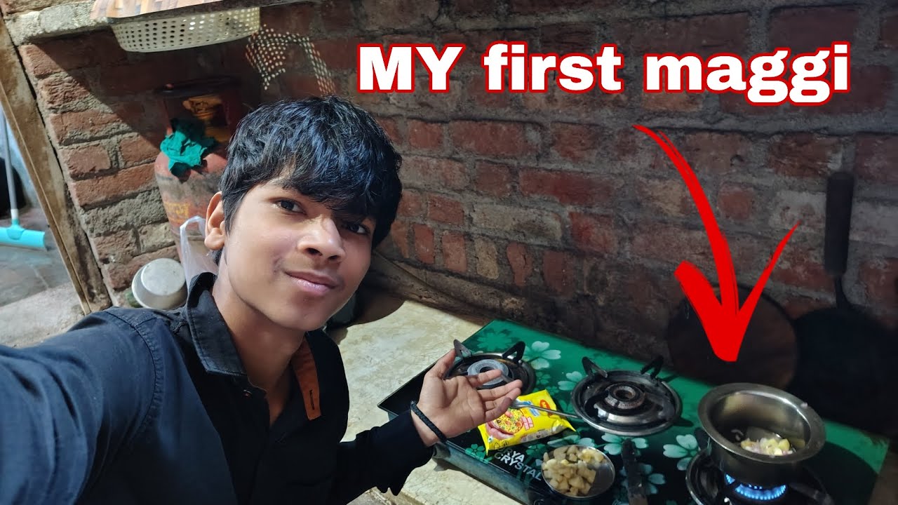 Aaj khud Se pahli bar Maggi banai 😃
