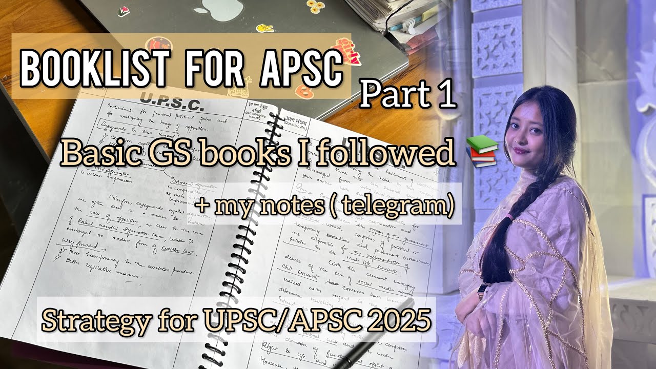 Booklist part 1 📚| Basic books I covered for acing the exam| APSC/ UPSC BOOKLIST | Budding aspirant