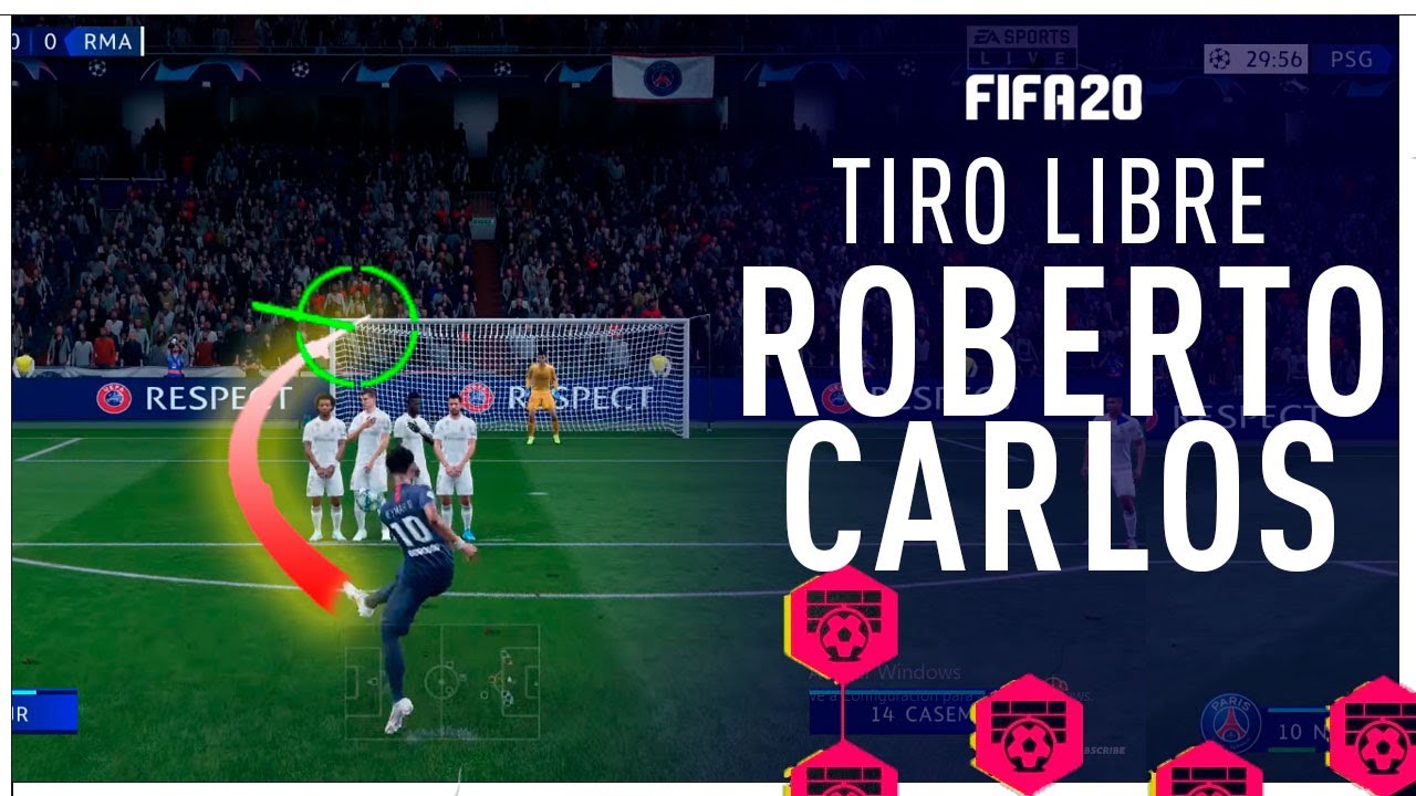 TIRO LIBRE CHETADO 100% GOL fifa 20⚽ 🔥 TUTORIAL! SUPER FÁCIL