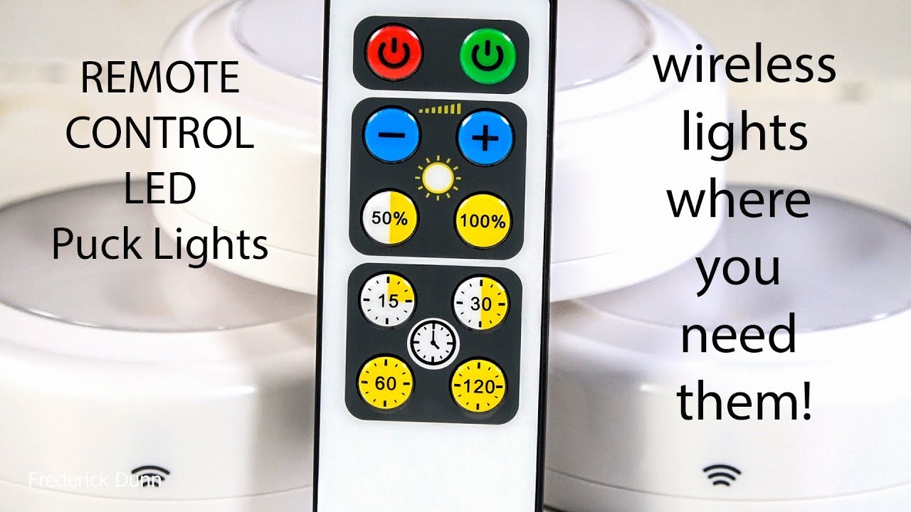 Wireless LED Puck Light 6 Pack by Brilliant Evolution, Kitchen, Battery Powered