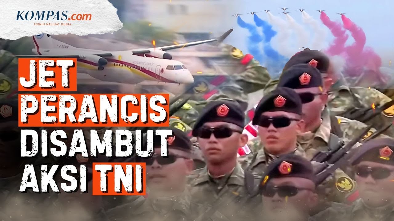 Manuver Jet Tempur Perancis Disusul Aksi TNI Buka Bastille Day