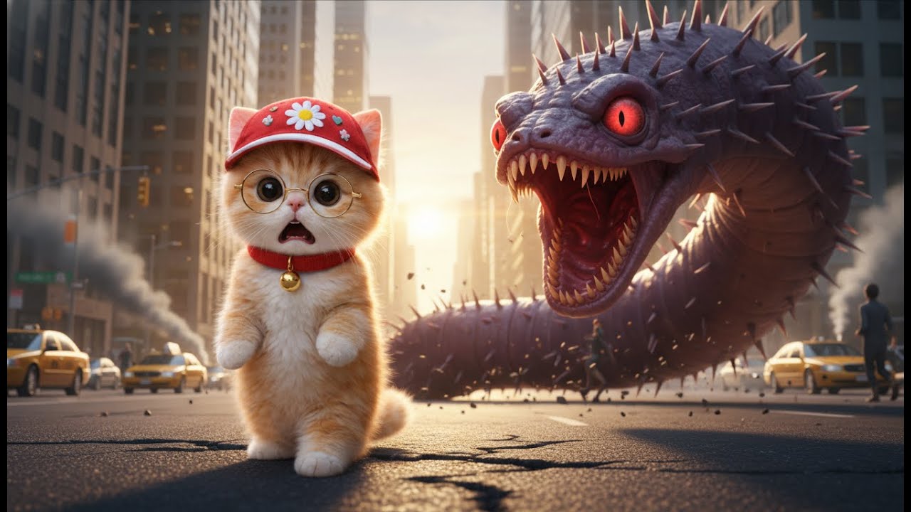 CAT STORY: Lyly Turns Into a Scary Monster After Touching Strange Worms!