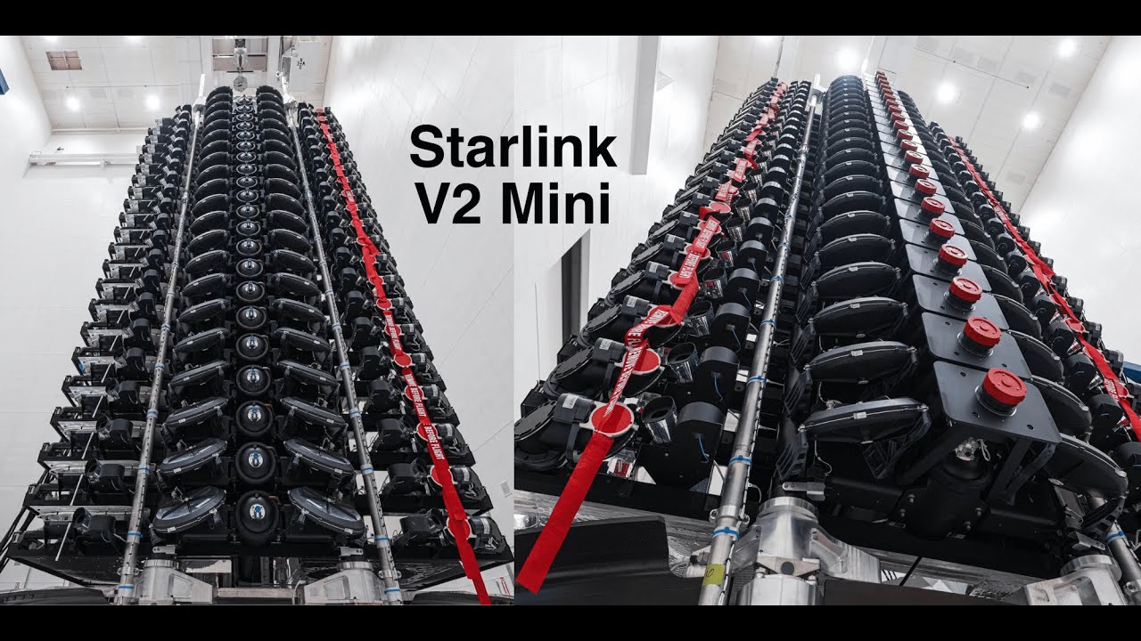 SpaceX запустила спутники нового поколения Starlink V2 Mini [новости науки и космоса]
