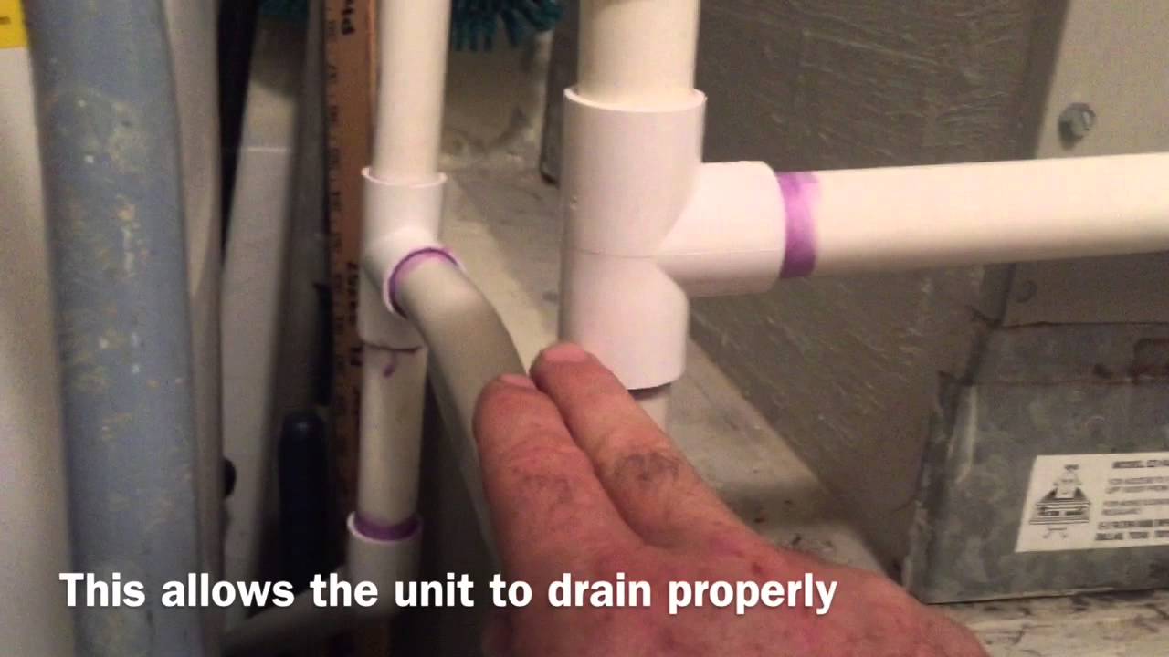 Condensate line P-trap tutorial