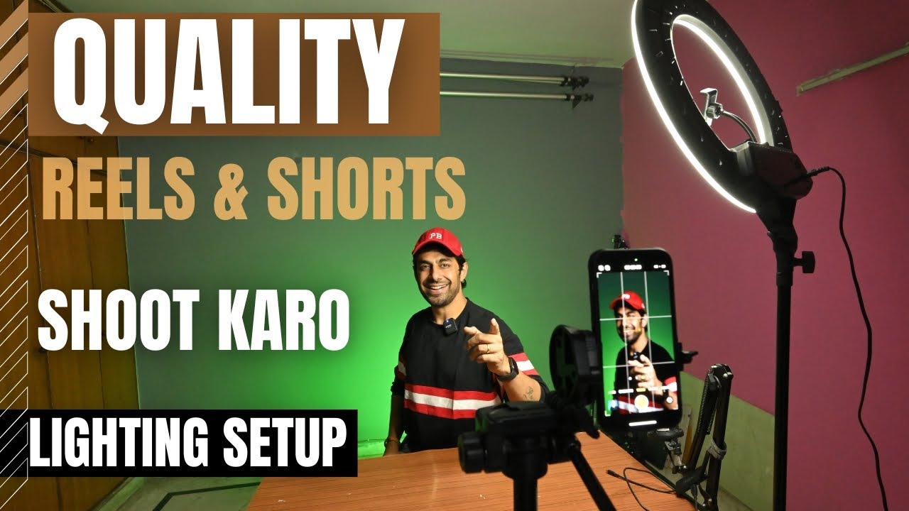 How I Shoot my Reels & Shorts with Mobile Phone - Complete Lighting Setup
