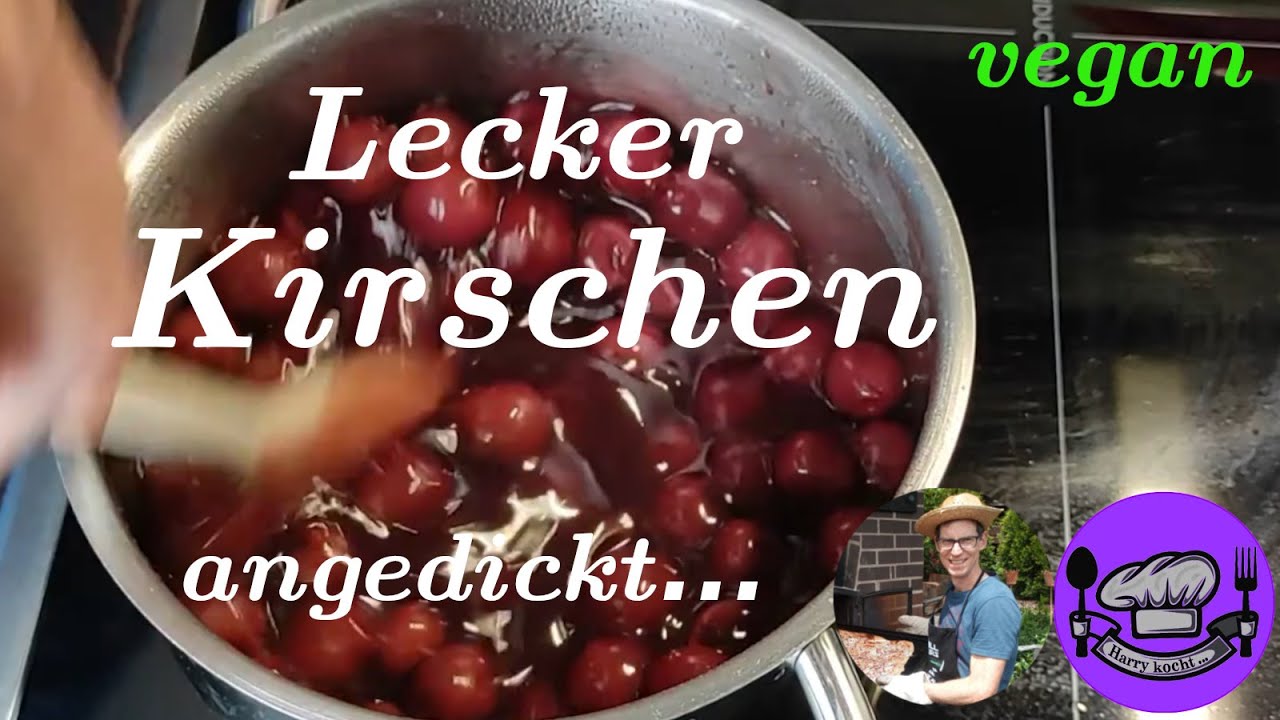 Schnelle angedickte Kirschen -vegan