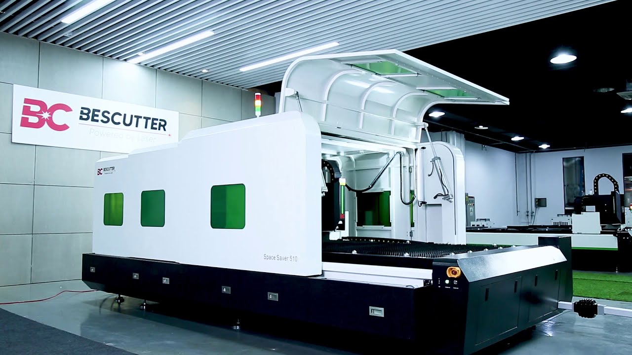 BESCUTTER Space Saver 5'x10' Fiber Laser for Metal Sheet Cutting Machine IPG 1500-6000W