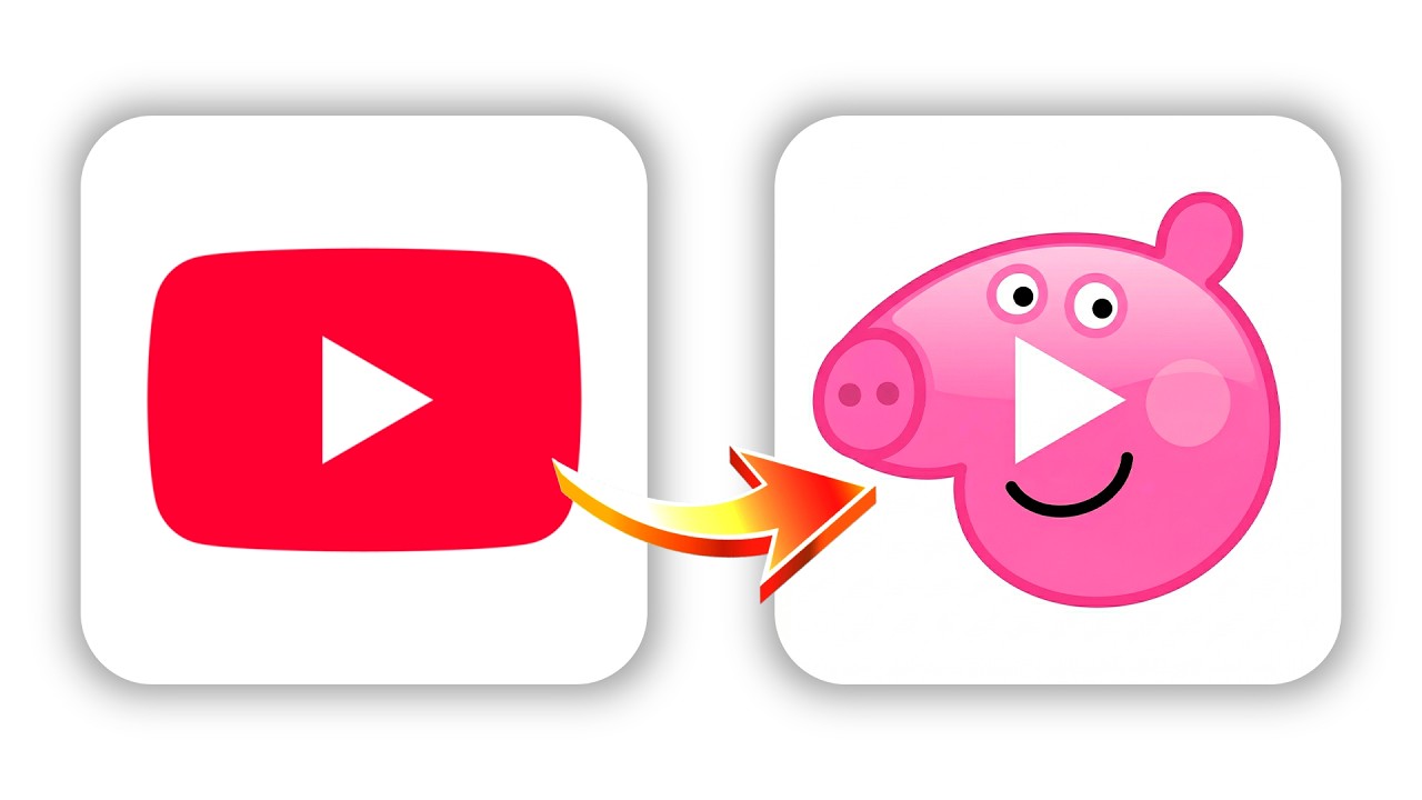 I Turned App Icons Into Peppa Pig Style