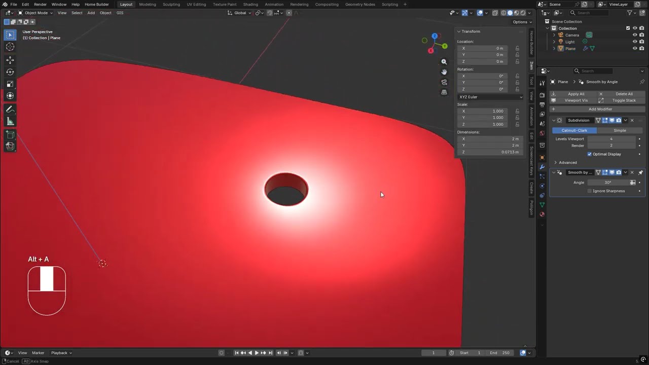 Blender topology 3.