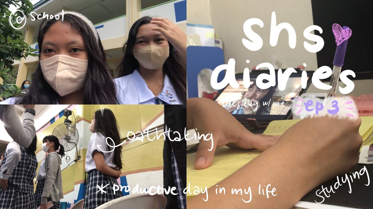 shs vlog ☻ 3am morning routine, f2f school, oathtaking, studying