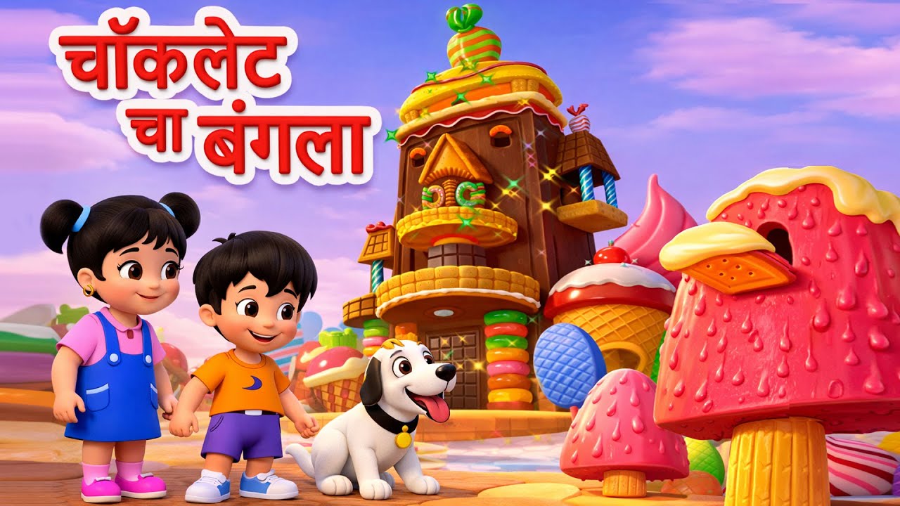 Chocklet cha bangla | Marathi Balgeet | JingleToons #marathibalgeet