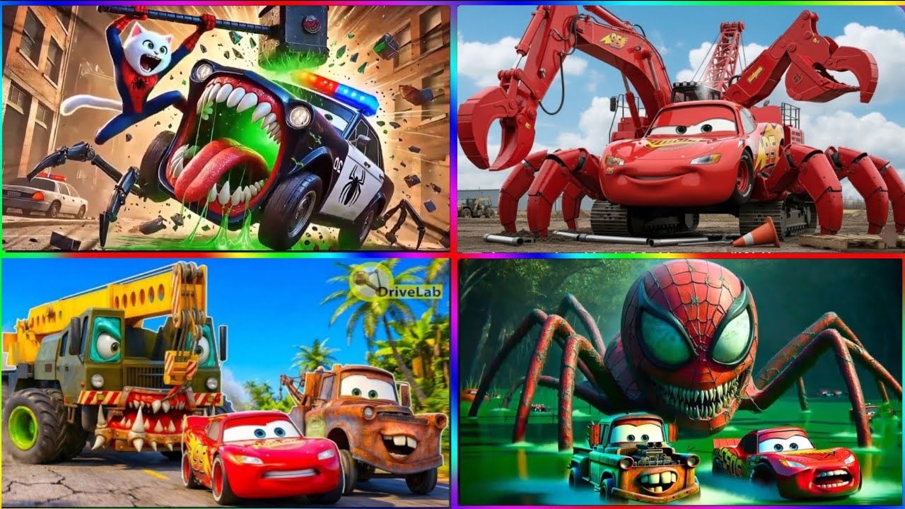 EPIC BATTLE: Lightning McQueen Evolution vs Giant Excavator! 🏎️🦾