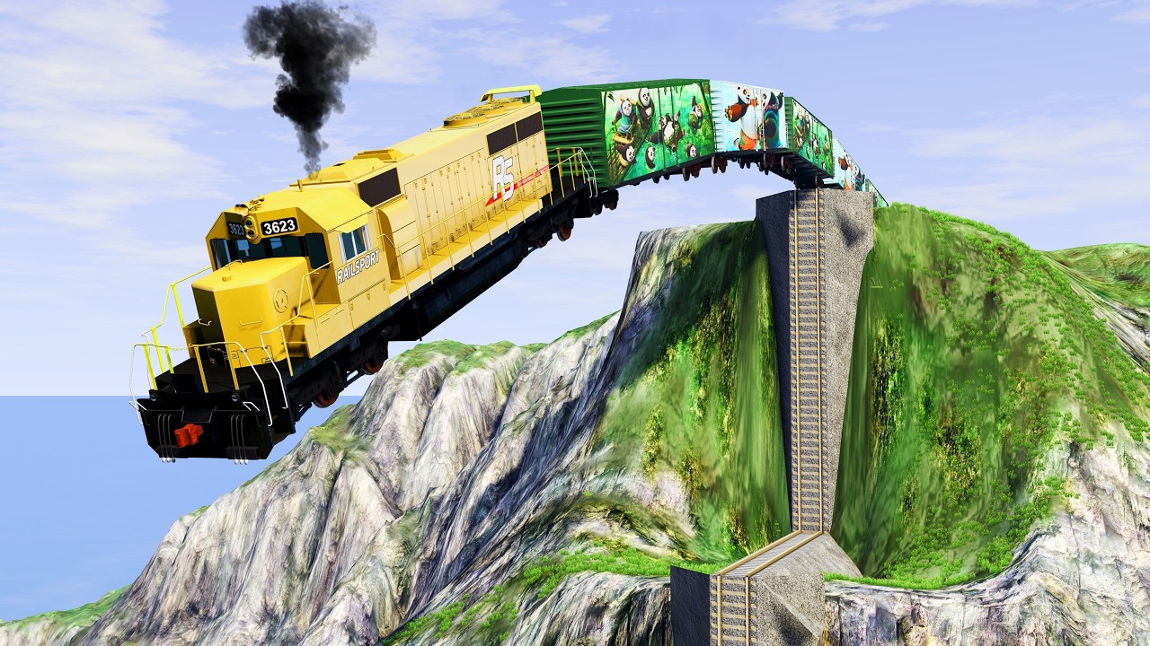 🚂Train vs Stairs Crashes BeamNG.Drive | Part-7