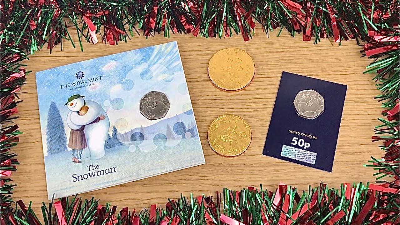 The New Snowman 50p 2020 || Cards & Gifts & Christmas Coin || Brilliant Uncirculated Unboxing Video