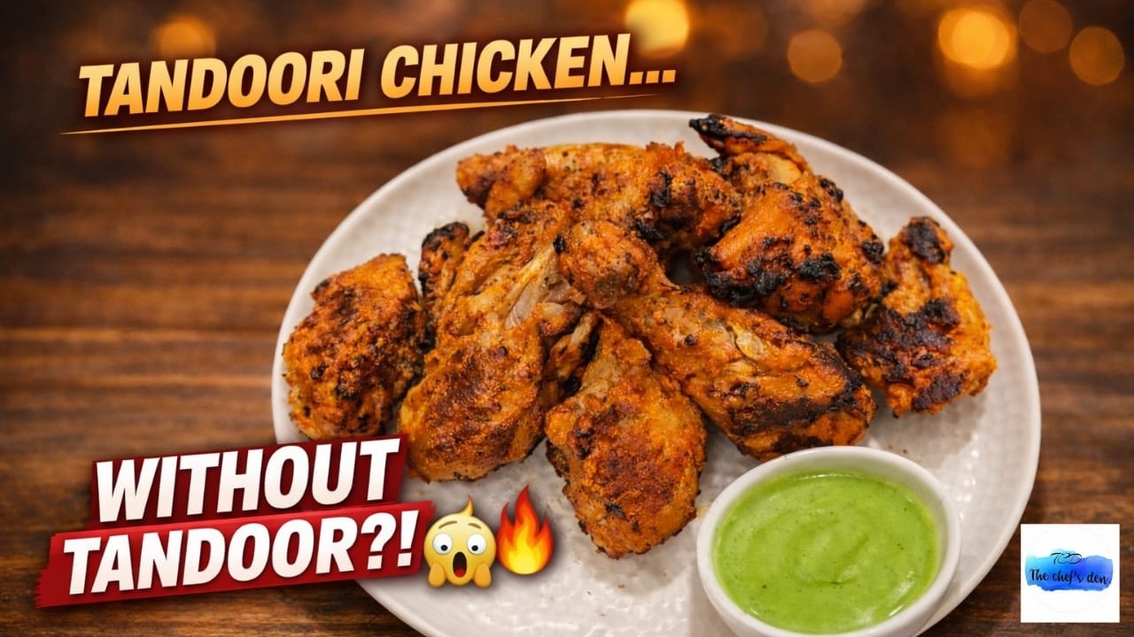 Tandoori Chicken Recipe Without Tandoor | Smoky Restaurant Style at Home 🔥