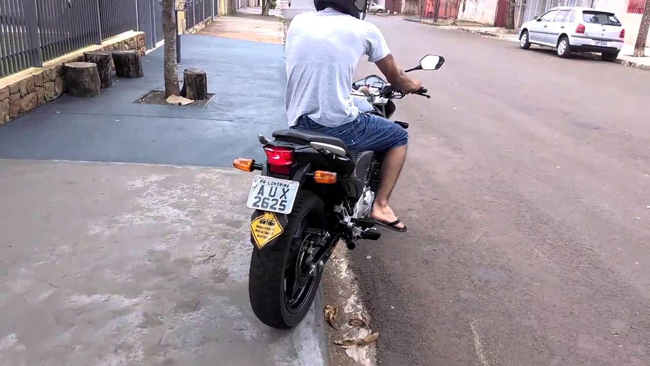 CB 300r só o cano - Teste drive