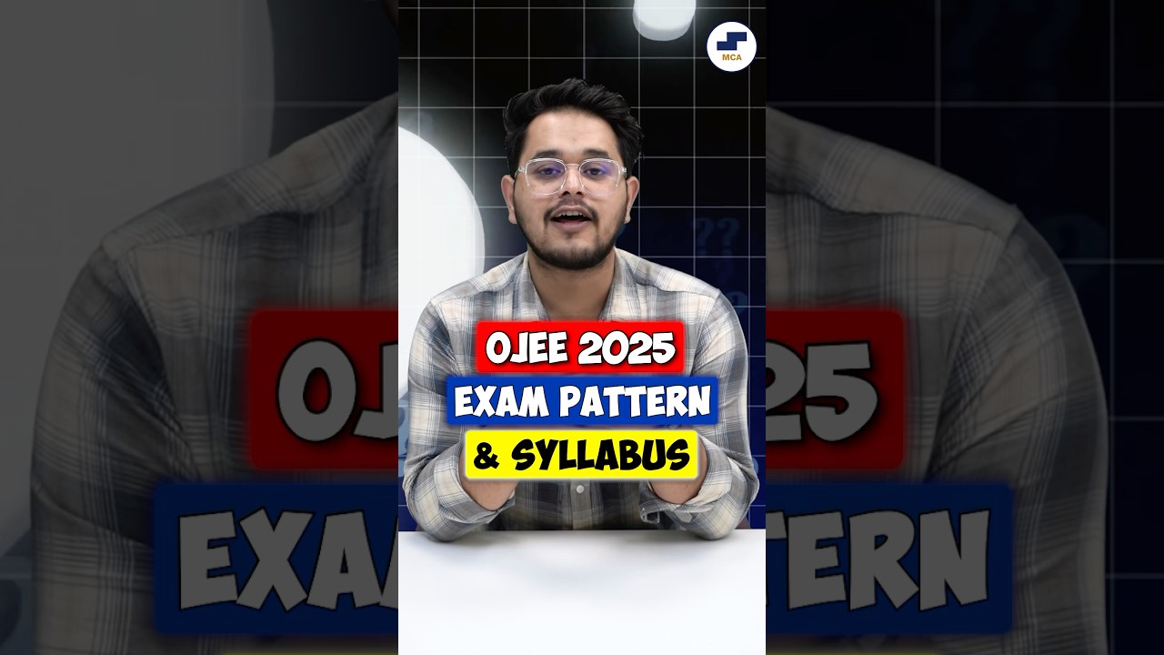 💥OJEE 2025: Syllabus & Exam Pattern🤩Odisha MCA Admissions 2025🌟#shorts #mca #ojee #mcacourse