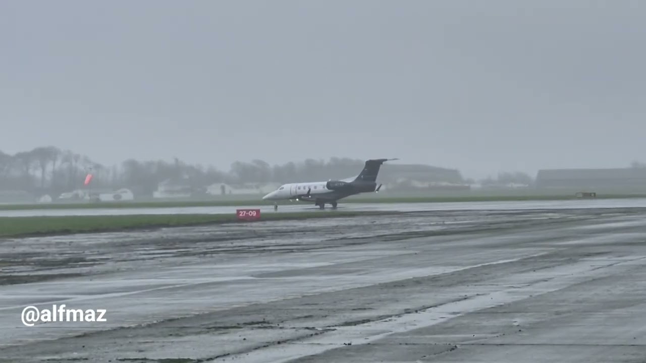 Embraer Phenom 300, Departing Haverfordwest Airport HAW to London Stansted STN, 10th Feb 26.