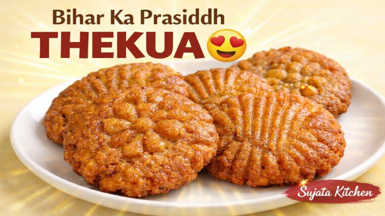 Bihar Ka Prasiddh Thekua Recipe | Chhath Puja Special Thakwa 😍 | Sujata Kitchen