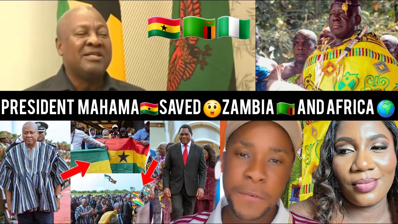 OMG 😲 SHOCKING MOMENT PRESIDENT MAHAMA SAVED ZAMBIANS🇿🇲WITH GHANA FUGU😱🤣