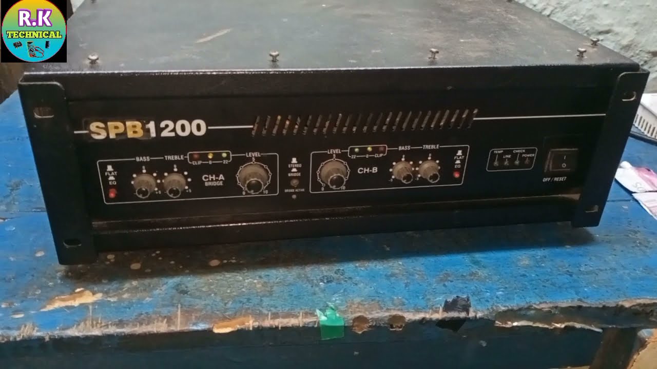 strange  spb 1200 watt dual  channel amplifier review full details video Hindi me