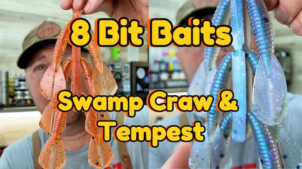 8 Bit Baits Tempest & Swamp Craw for fishing and bait making #fish #fishing  #crappie #bass