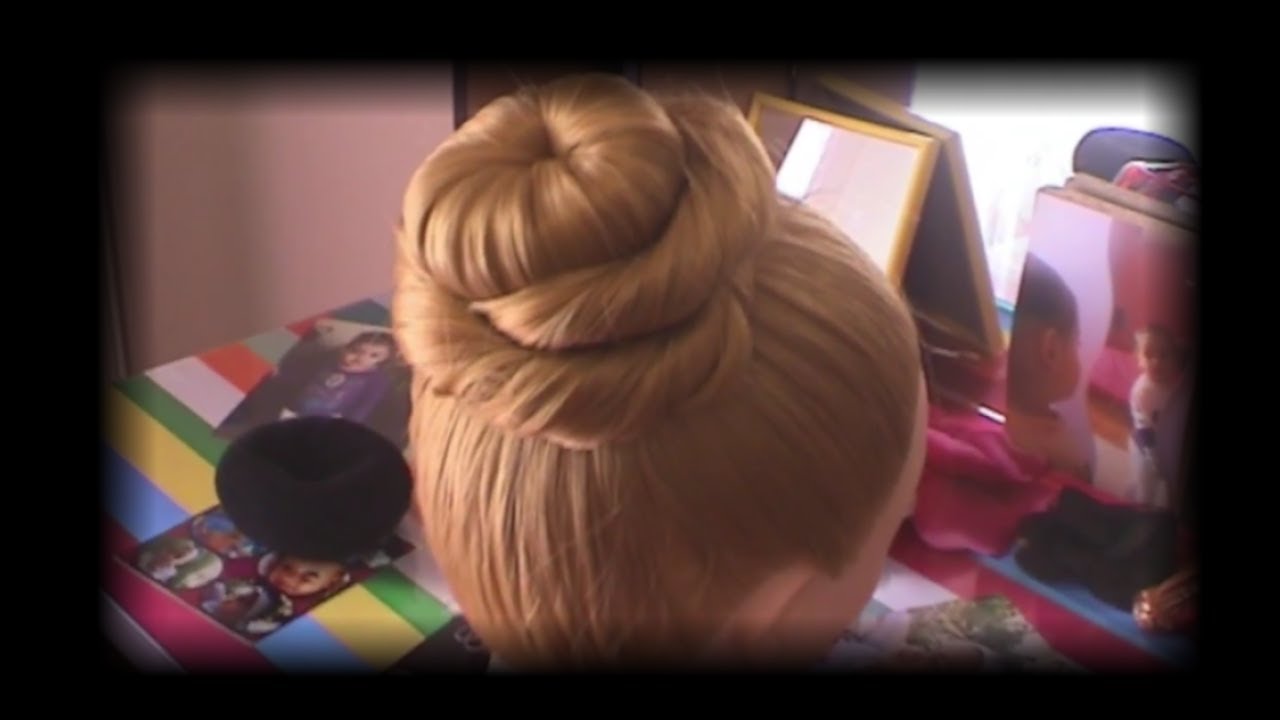Απλό σινιόν με μπομπάρι [Easy Updo with hair bun] +Eng Subtitles
