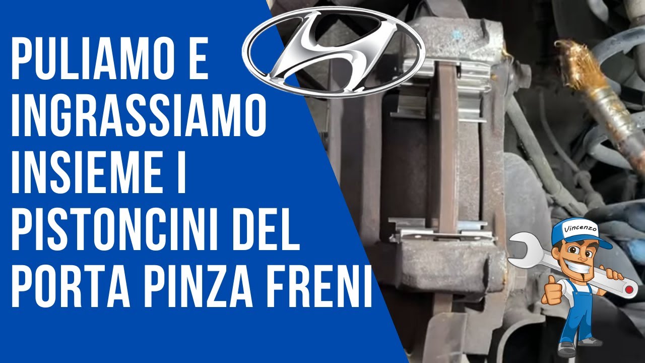 Hyundai i20 freni posteriori e come ingrassare i pistoncini della pinza