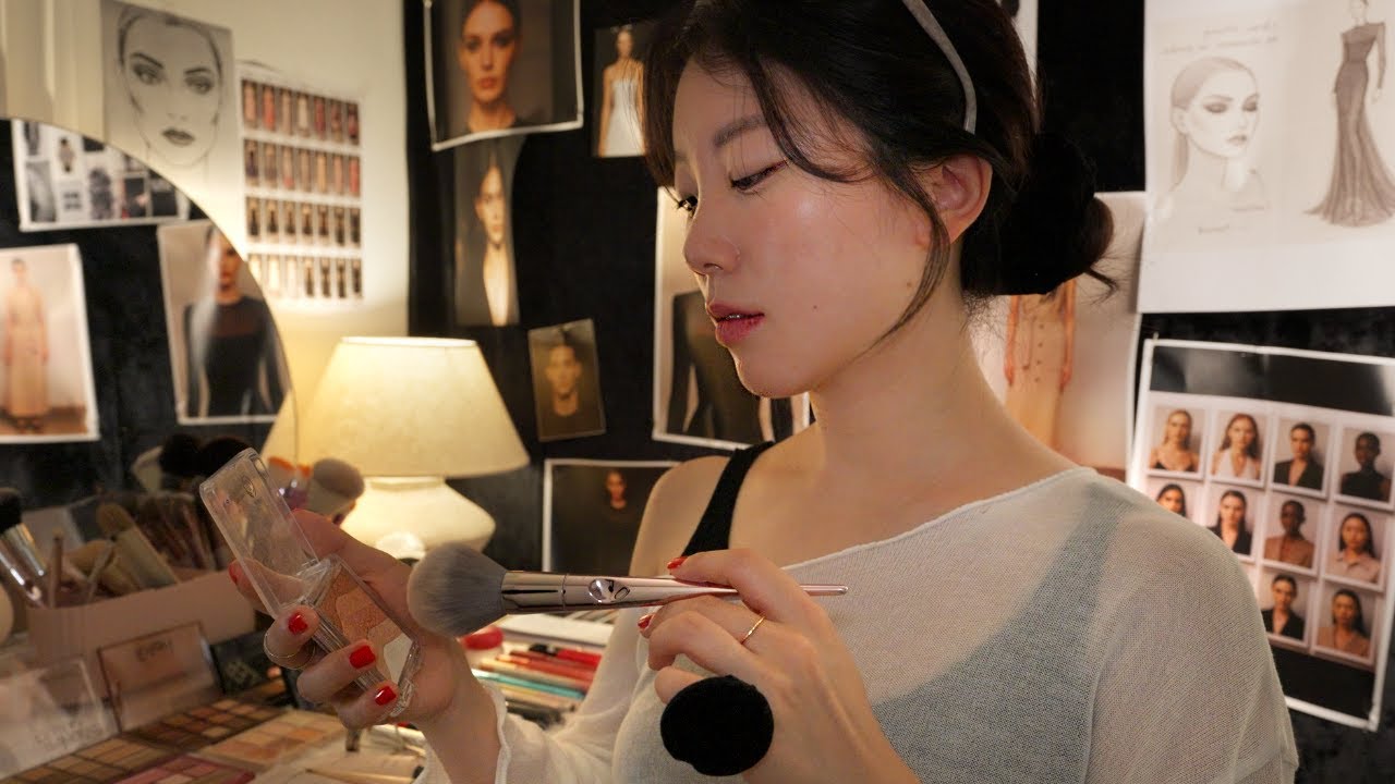 ASMR Макияж за кулисами для вас💄 Ролевая игра с моделью на подиуме (Субтитры✔️)
