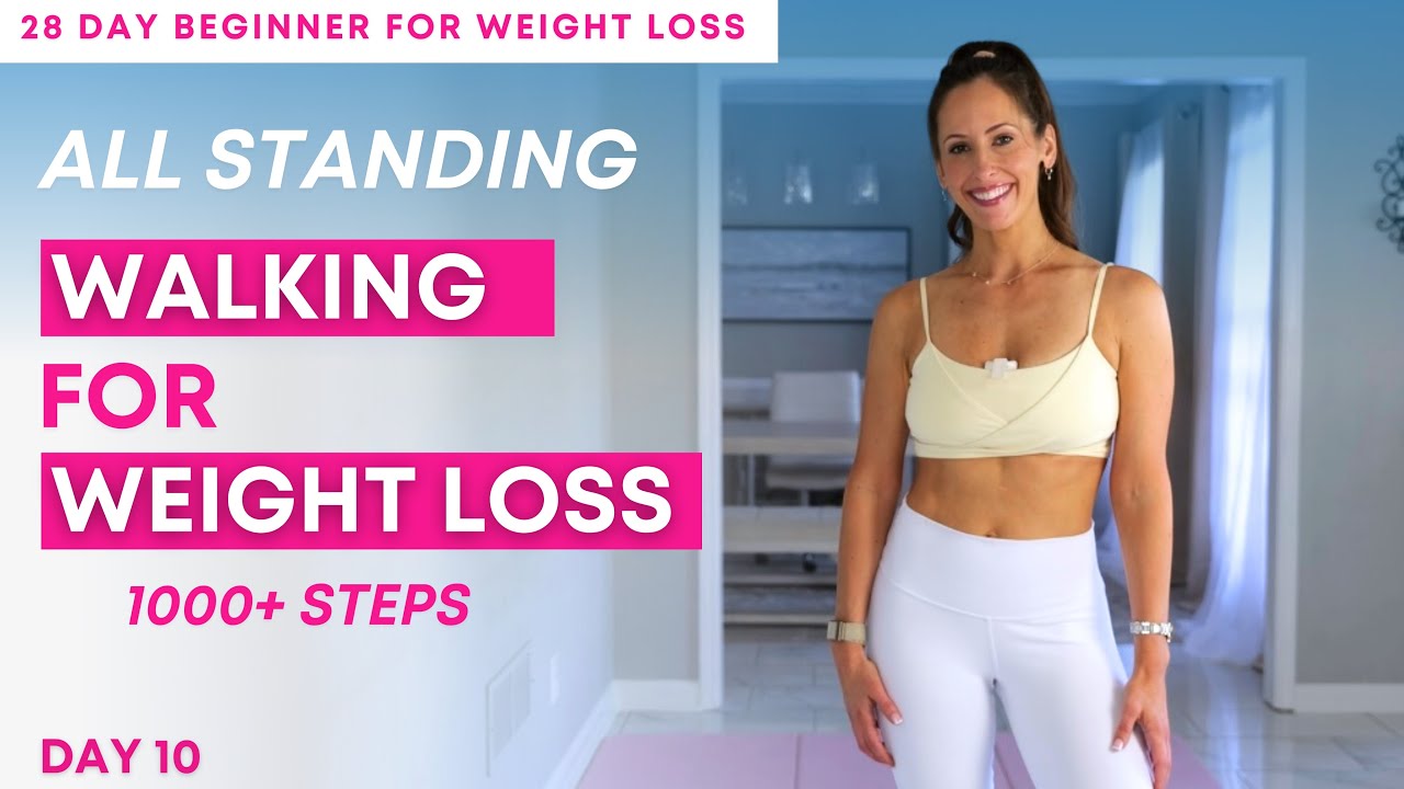 28 Day Pilates Challenge for Weight Loss | Day 10 Walking Workout