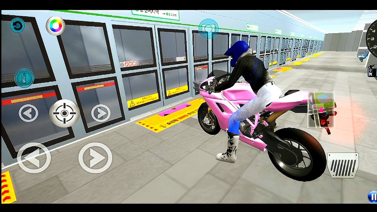Pink Bike in Subway Metro 😍 | 3D Bike Driving Game Gameplay