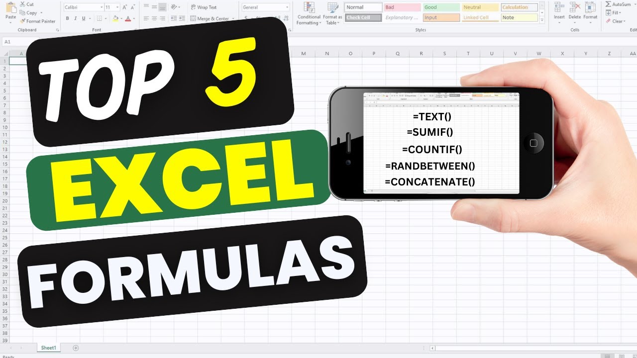 TOP 5 Excel Formulas