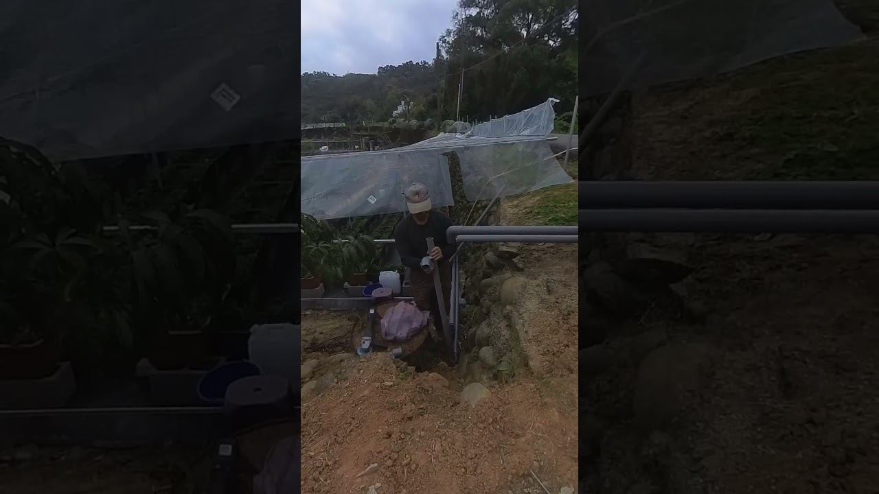 灣頭丈量好，裁切水管塗抹接著劑，將灣頭接上，以便進行下一階段的工作。