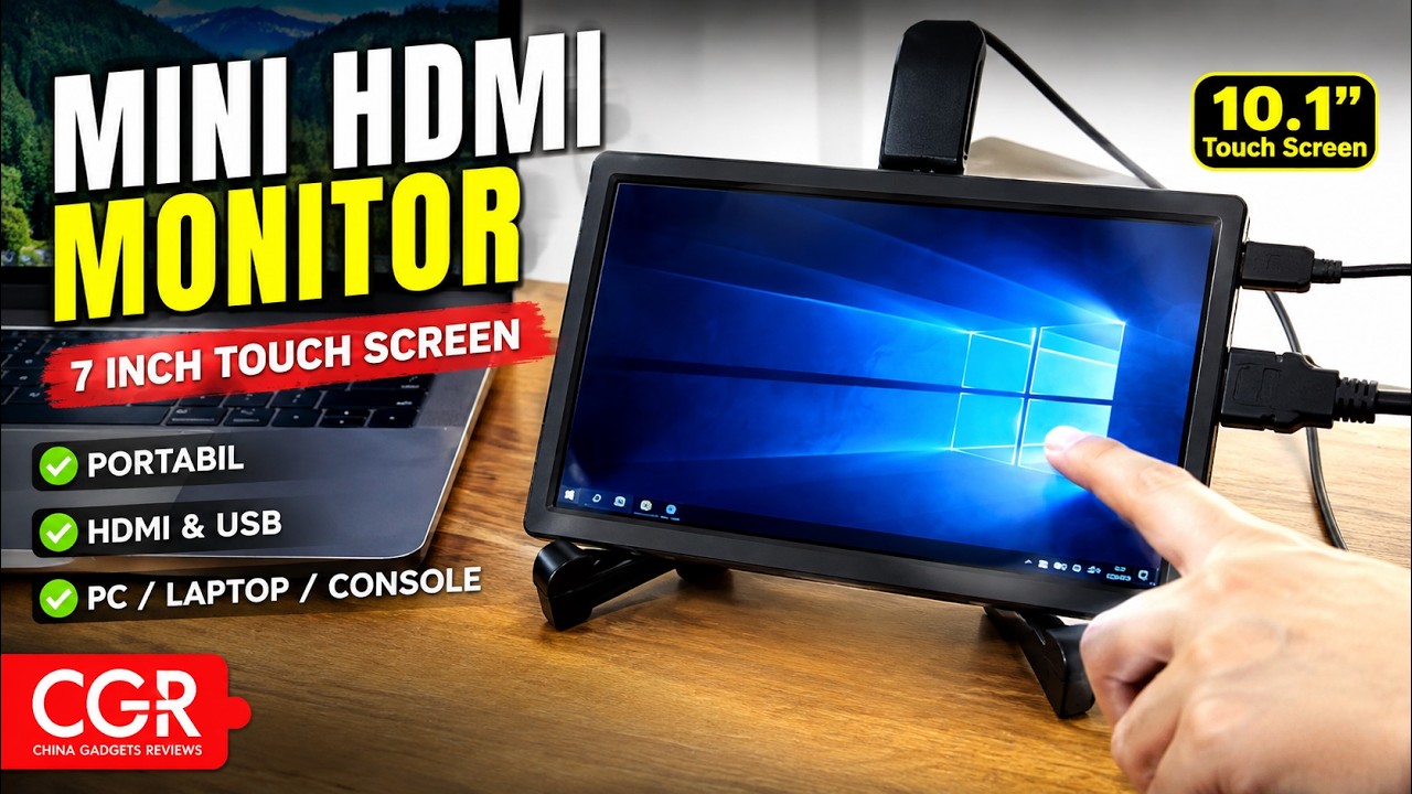 Mini Small HDMI Monitor 7 inch Touch Screen Monitor PC Portatil 7 10 Portable Screen 10.1'' Monitor
