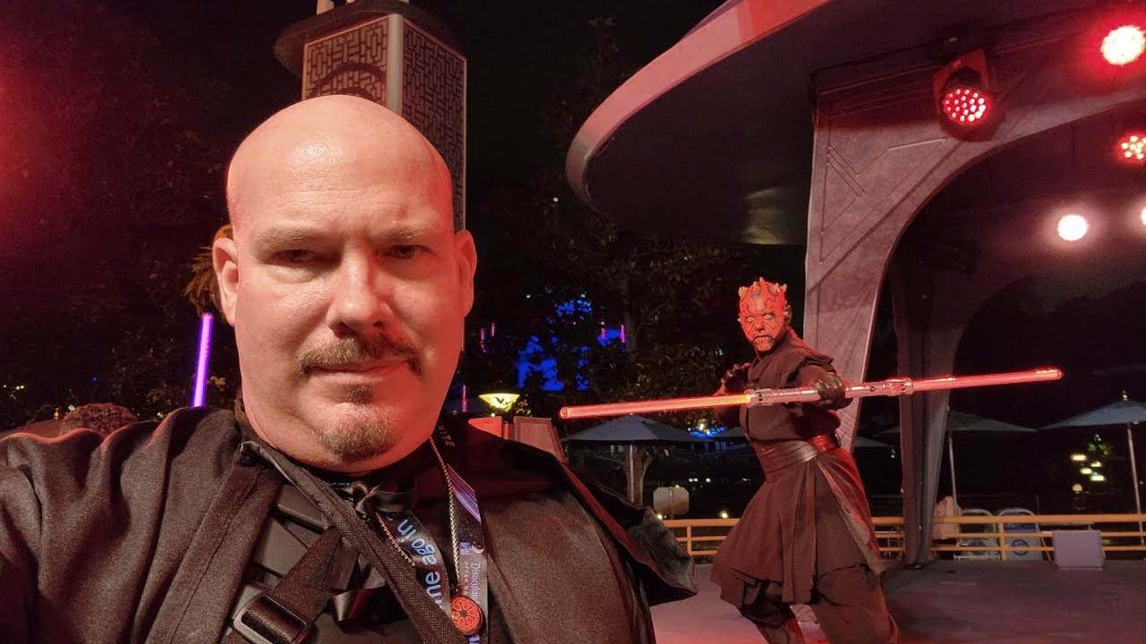 Darth Maul, Darth Vader and Stormtroopers Walkthrough Experience Disneyland Star Wars Night May 2024