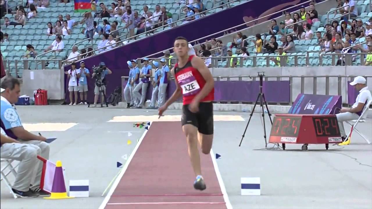 Baku 2015 European Games Men's Triple Jump 16:38 Nazim BABAYEV AZERBAIJAN