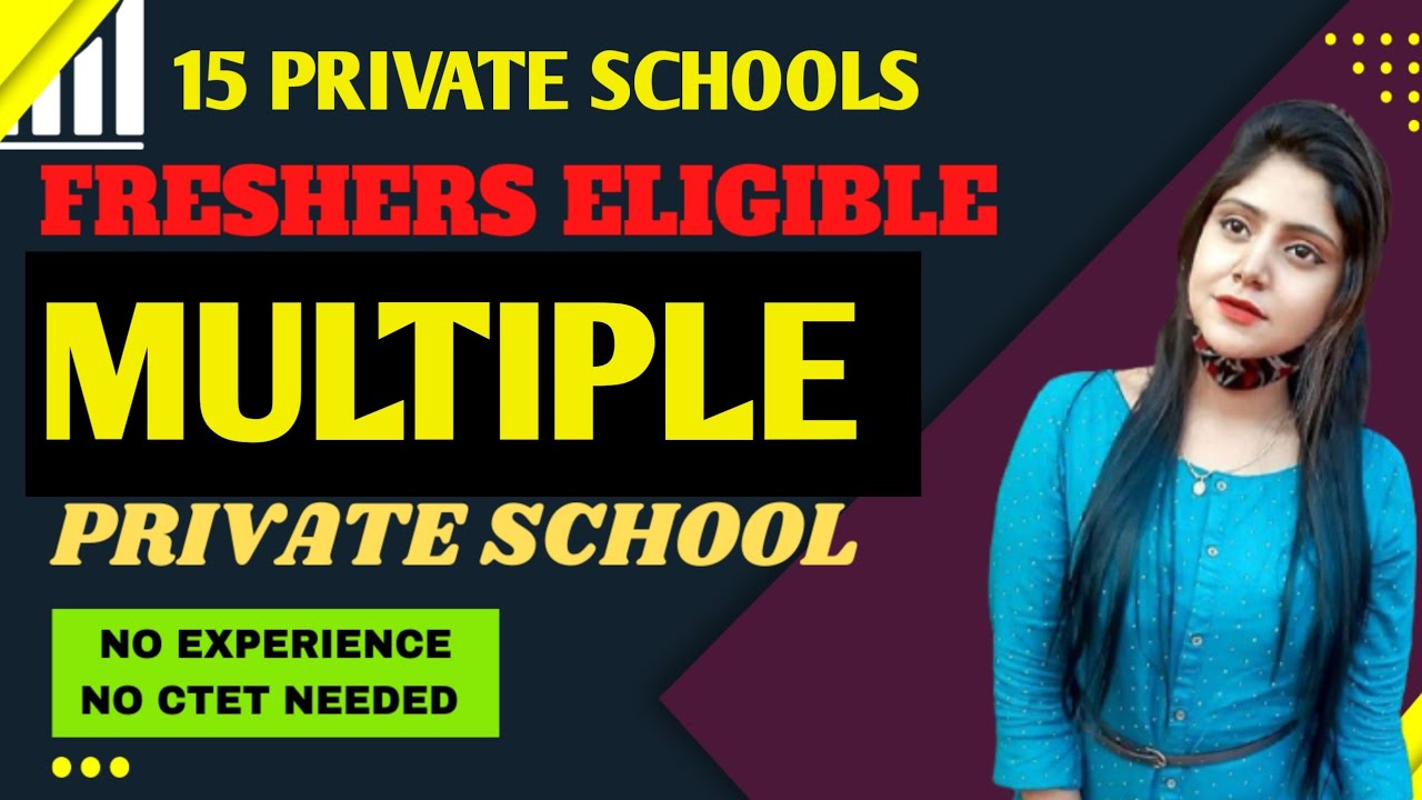 15 private school vacancies l Big opportunity l @mcd teachers team