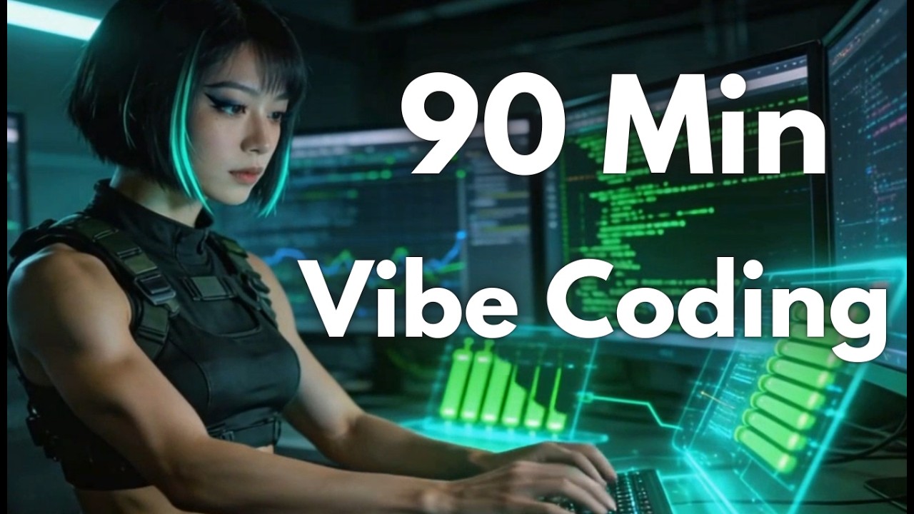 💻 Can't Start Coding? Deep House Flow Session With Timer (CC) | 90 Min Vibe Coding Beats for ADHD