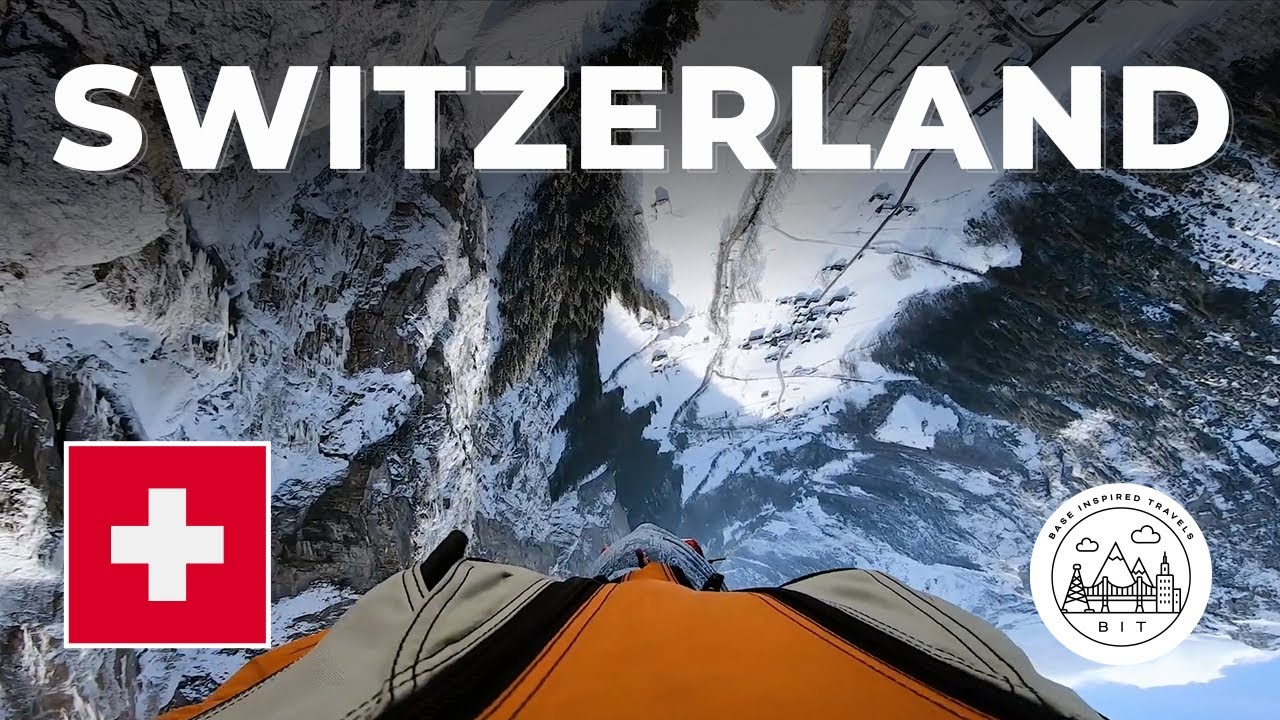 SWITZERLAND - BASE jumping /Lauterbrunnen