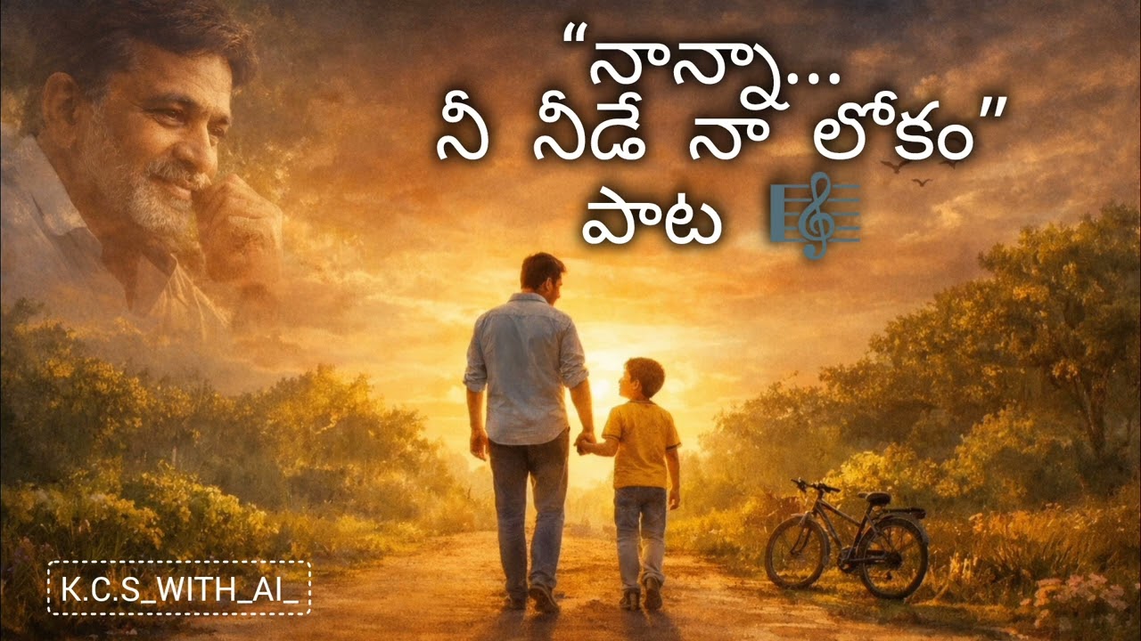 “నాన్నా… నీ నీడే నా లోకం” పాట / Nana song lyrics  . #telugusong #lyricsongs #telugusong 