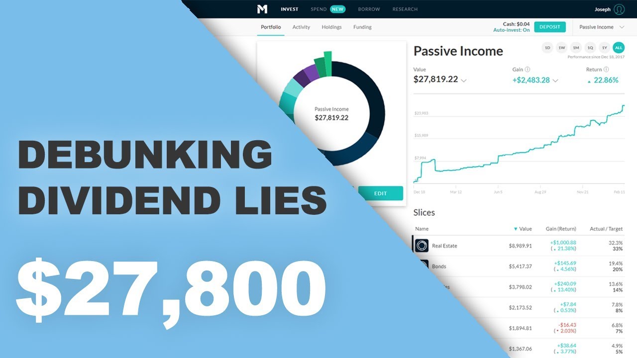 Debunking Dividend Lies, M1 Finance $27,800 portfolio | Ep. 2