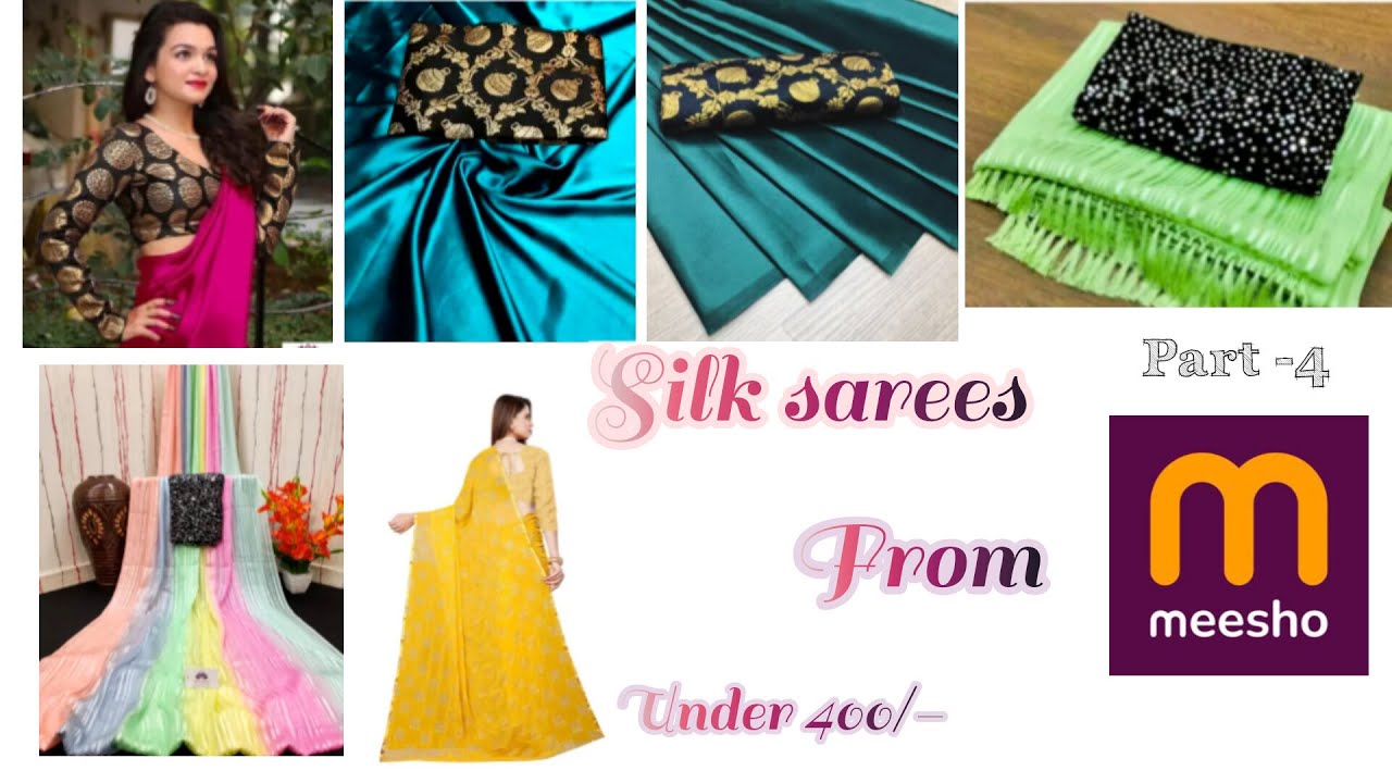 Silk Sarees from MEESHO || Under 400/- || Daily Wear Sarees