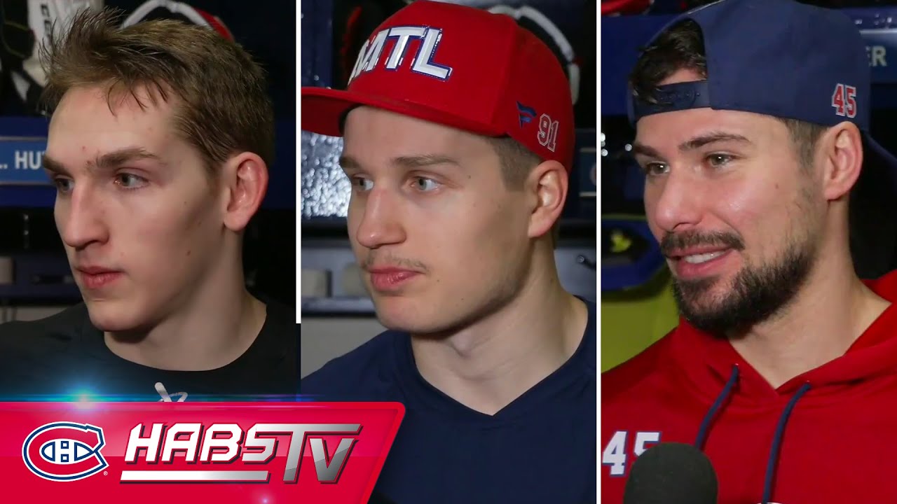 Hutson, Kapanen + more Habs address the media at practice | FULL PRESS CONFERENCES